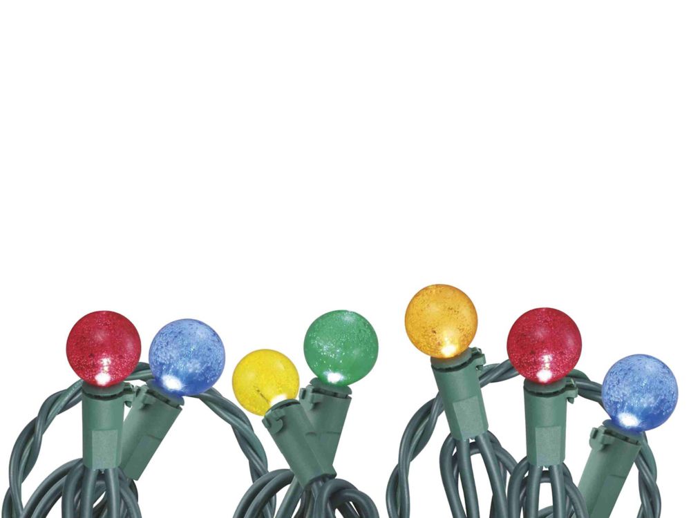 Home Accents Holiday 100 Light Globe Multi Colour LED Christmas Lights   P 1001539374 