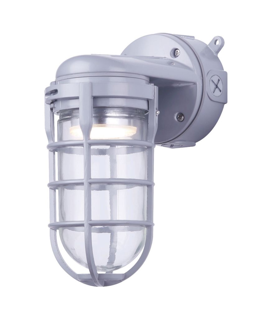 Canarm Ltd LED Grey Outdoor Barn Light/Wall Lantern The Home Depot Canada