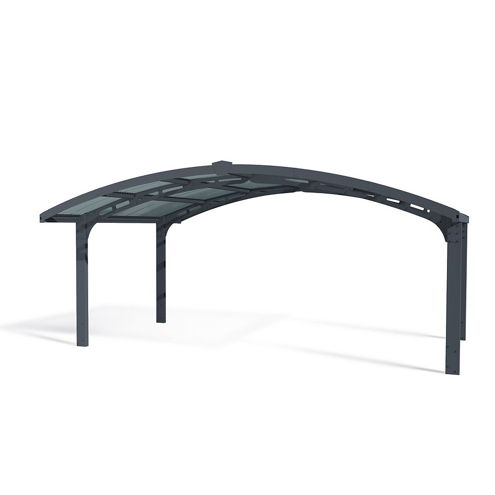 Palram Palram Arizona 5000 Wave Carport Double Arch The Home Depot Canada