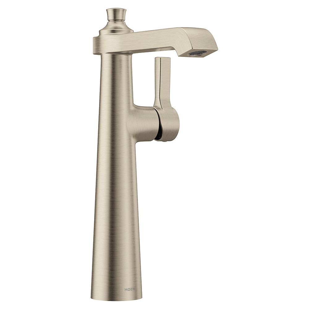 MOEN Flara Single Hole Single-Handle Vessel Bathroom ...