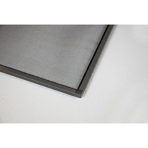 36-inch W x 36-inch H Adjustable Window Insect Screen Kit in Charcoal