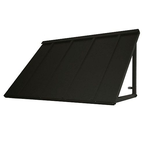 3 ft. Houstonian Metal Standing Seam Awning (44 in W x 24 in. H x 24 in. D) Black