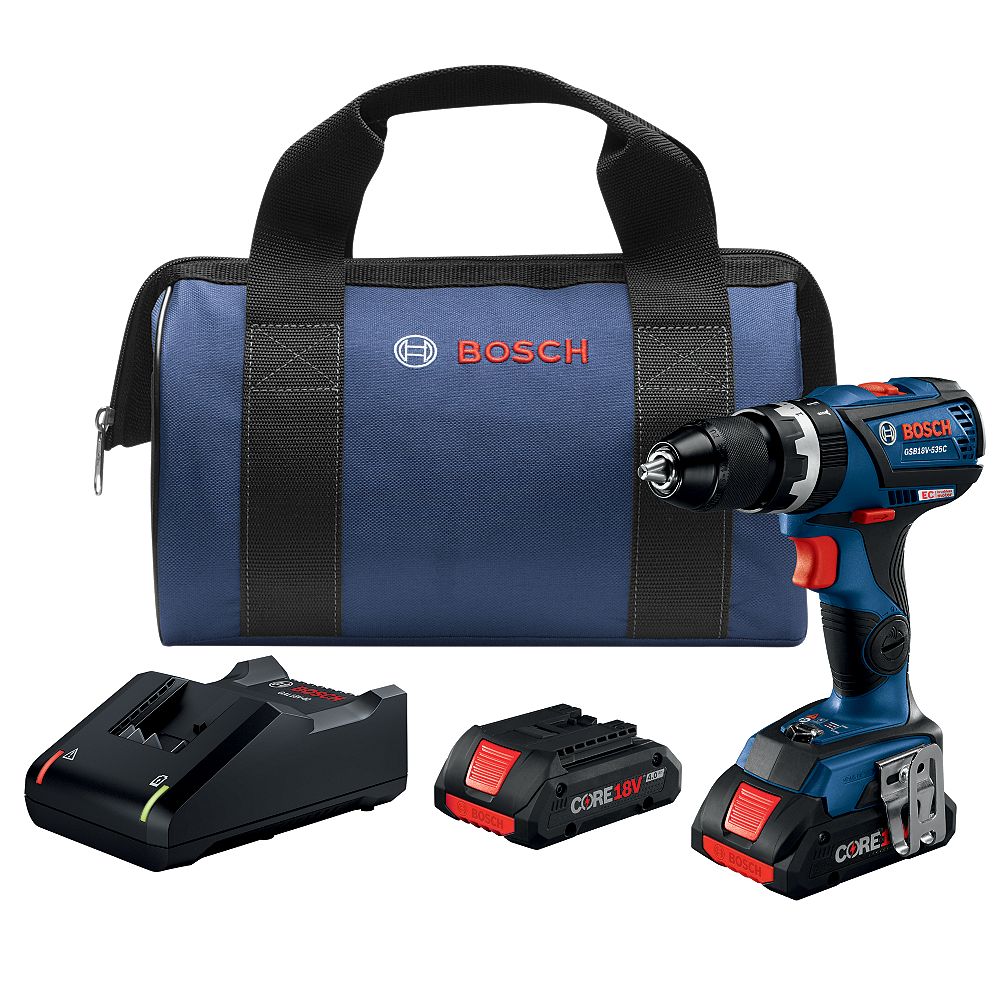 Bosch 18V Brushless Connected-Ready Compact Tough 1/2 In. Hammer Drill ...