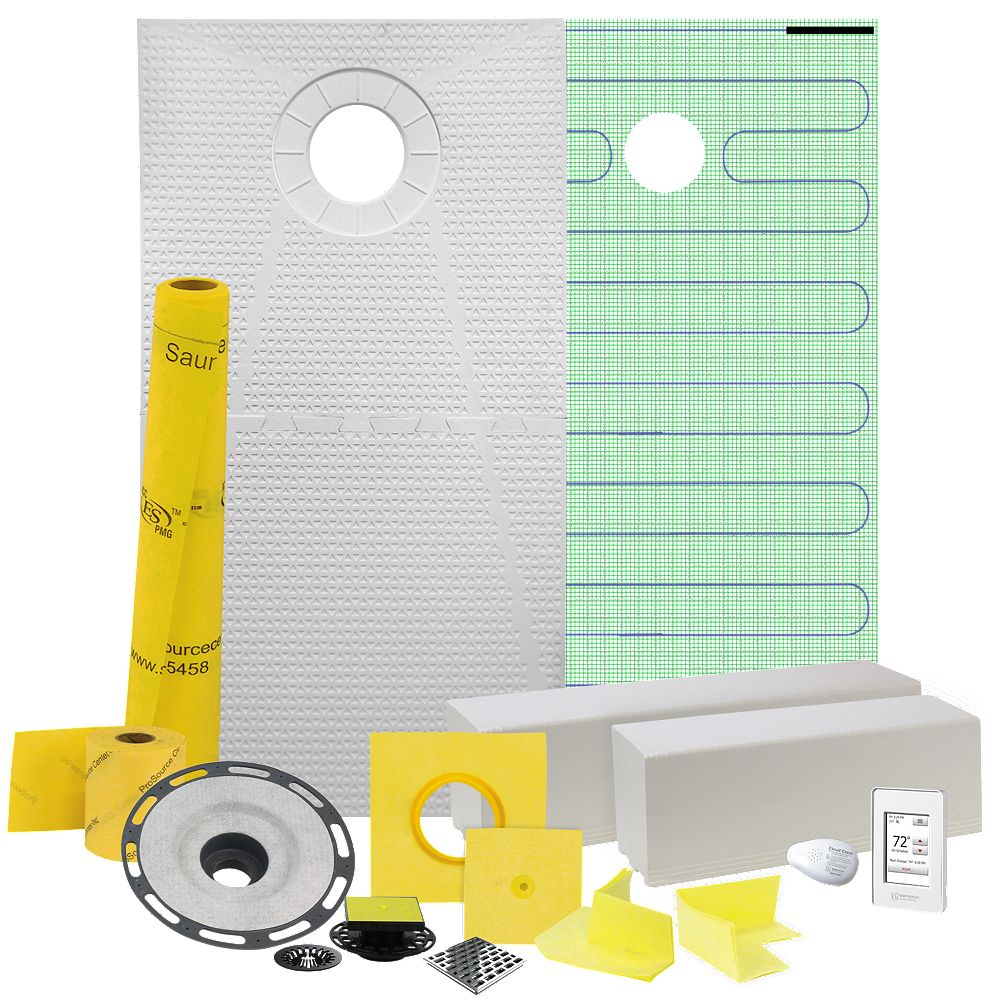 WarmlyYours Pro GEN II 32 x 60 Floor Heating and Shower Waterproofing