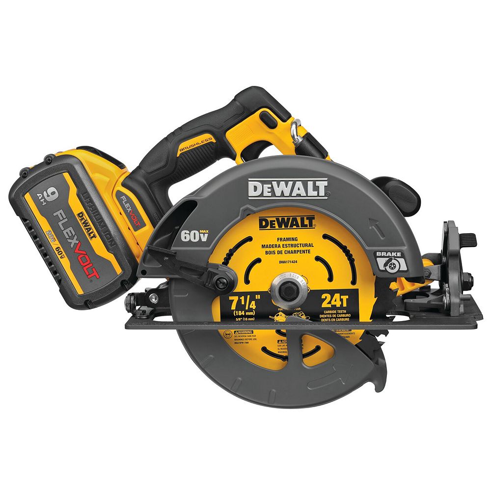 DEWALT 60V MAX FLEXVOLT LithiumIon Cordless Brushless 71/4inch