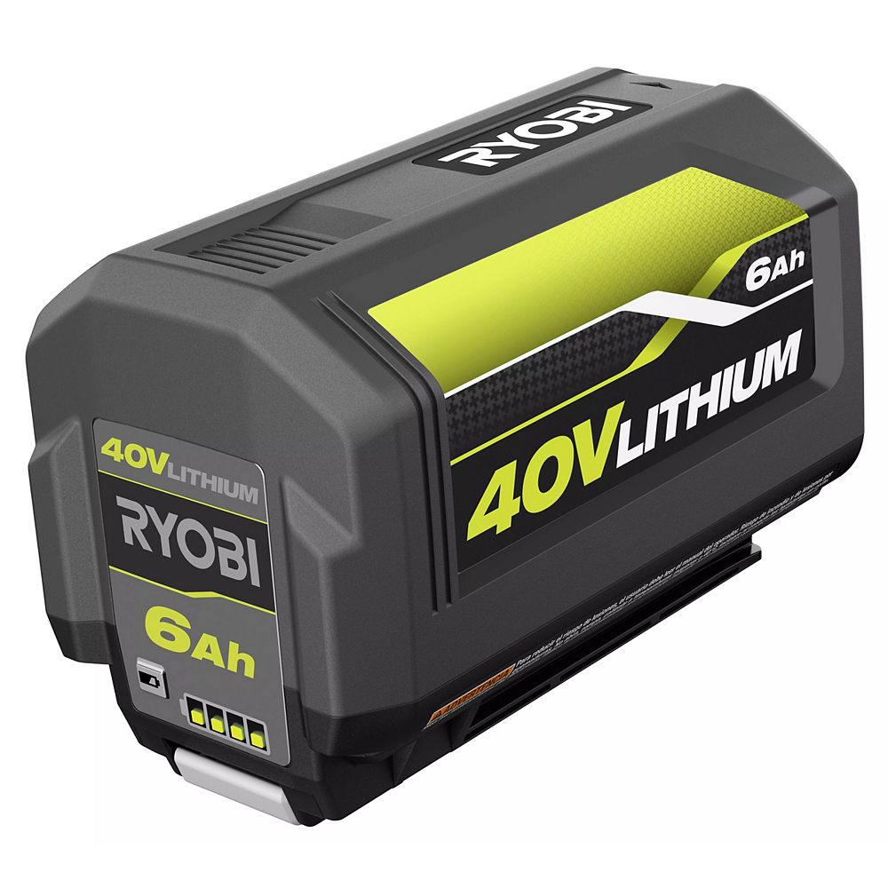 RYOBI 40V Lithium-Ion 6 Ah High Capacity Battery | The Home Depot Canada