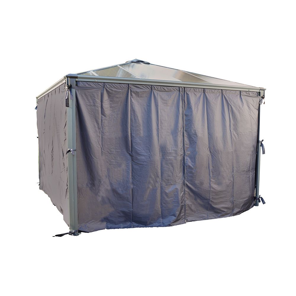 Palram Palram Palermo 4300 Gazebo Shade Curtain Kit | The ... Palram Palram Palermo 4300 Gazebo Shade Curtain Kit | The ... on Home Depot Pavilion Kits id=11418