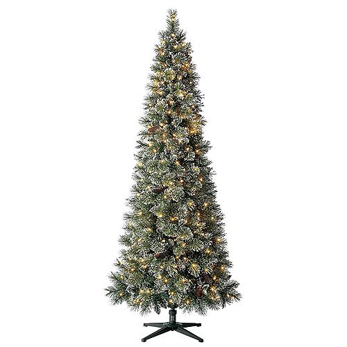 Home Accents Holiday Overland 7.5 ft. 350Light PreLit Slim Pine Quick