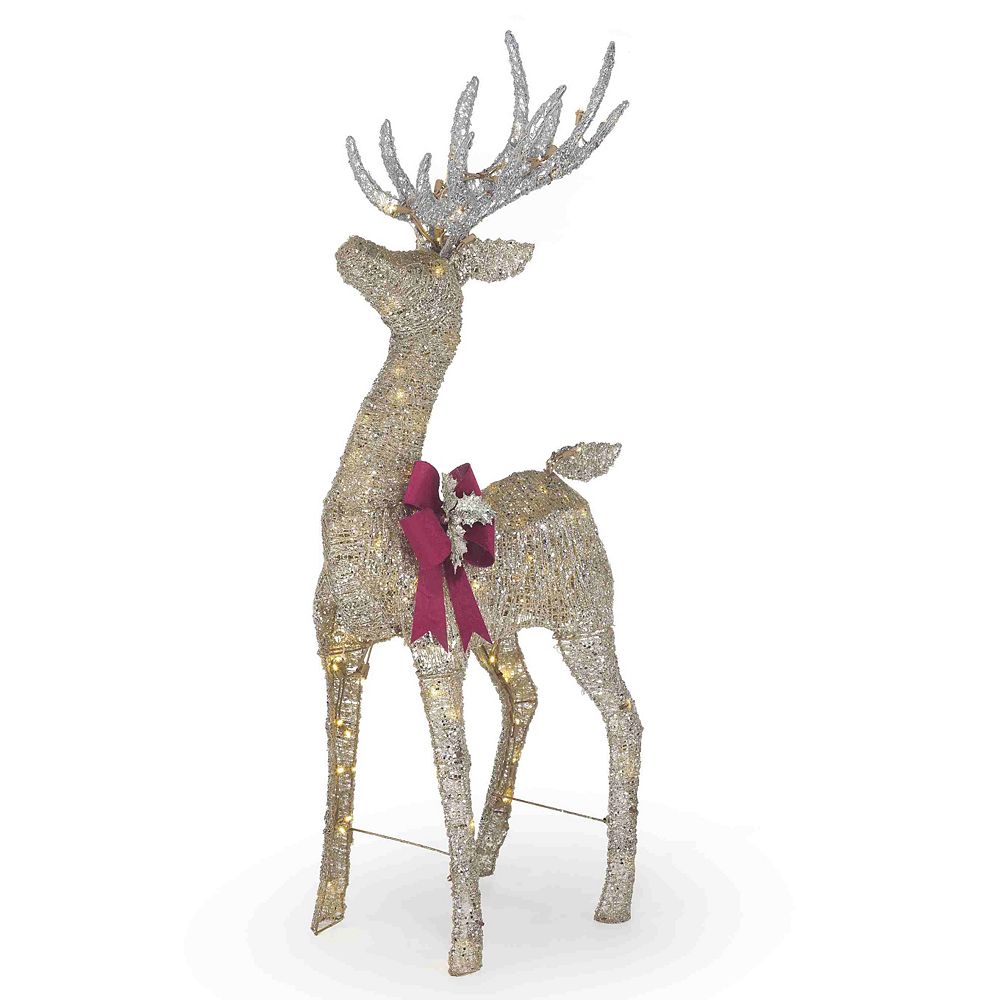 Home Accents Holiday 4 ft. LED Deer Christmas Decoration