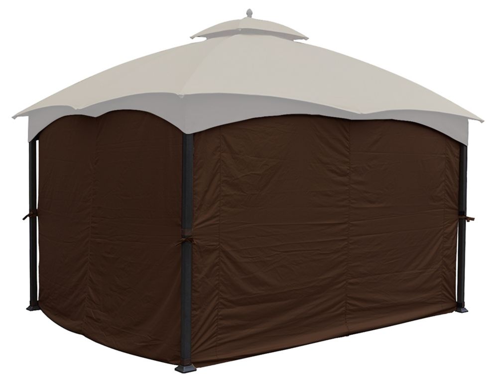 Apex Garden Set de Rideau de Confidentialité Universel pour Abri soleil 10' x 12' Marro