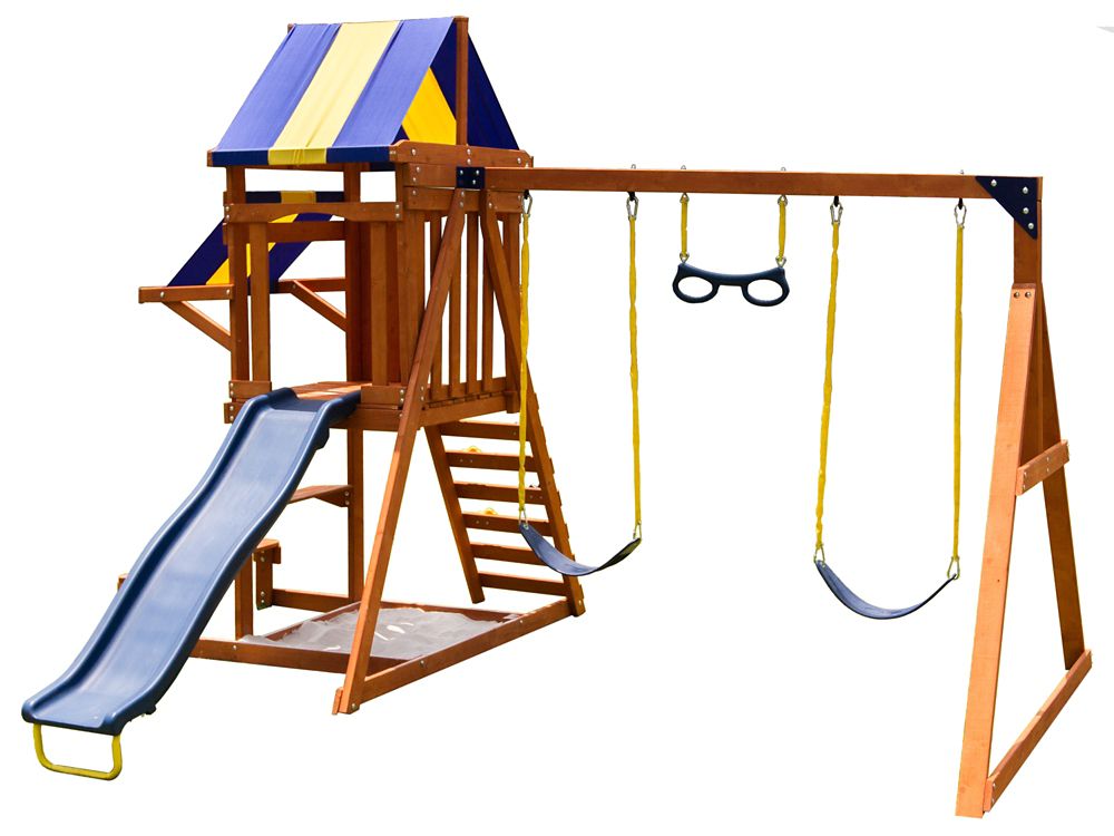 Sportspower Sunny Slope Wooden Swing Setg The Home Depot Canada