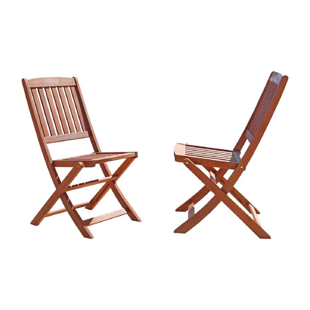 Vifah Chaise pliante extérieur Malibu (Ensemble de 2 chaises)  Home