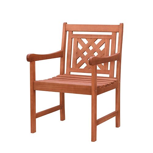 Malibu Brown Patio Dining Chair