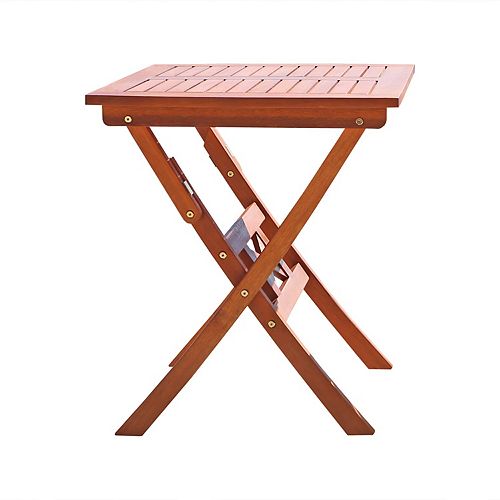 Malibu Brown Square Patio Outdoor Side & Accent Table