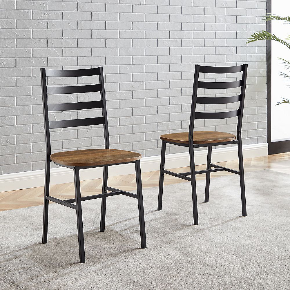 Welwick Designs Reclaimed Barnwood Rustic Industrial Slat Back Metal And Wood Dining Chair The Home Depot Canada Welwick Designs Reclaimed Barnwood Rustic Industrial Slat Back Metal And Wood Dining Chair The Home Depot Canada