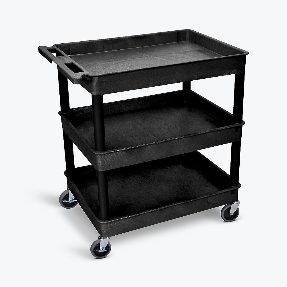 Luxor BLACK 3 SHELF TUB CART The Home Depot Canada