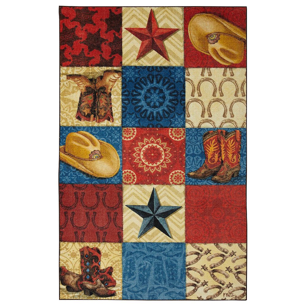 Mohawk Home Western Square Multi 5 ft. x 8 ft. Indoor Area Rug The