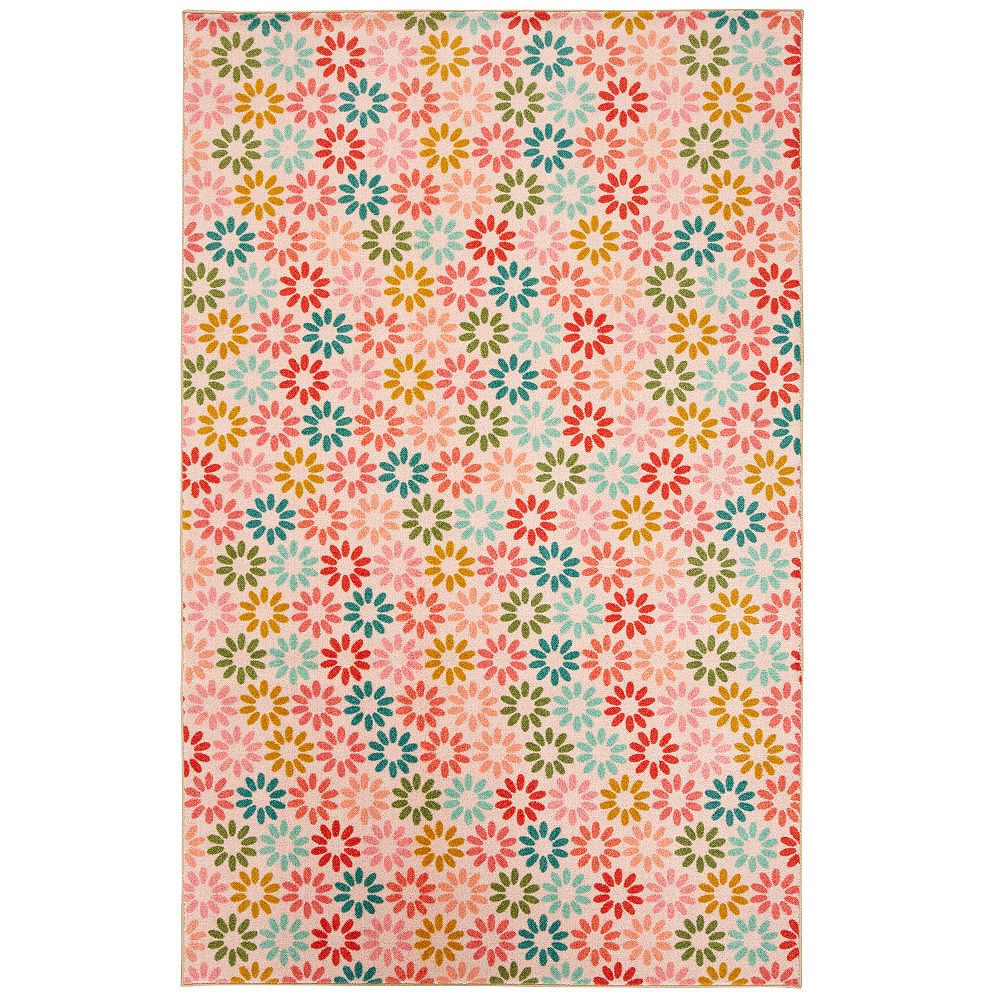 Mohawk Home Enchanted Floral Pink 8 ft. x 10 ft. Indoor Area Rug The
