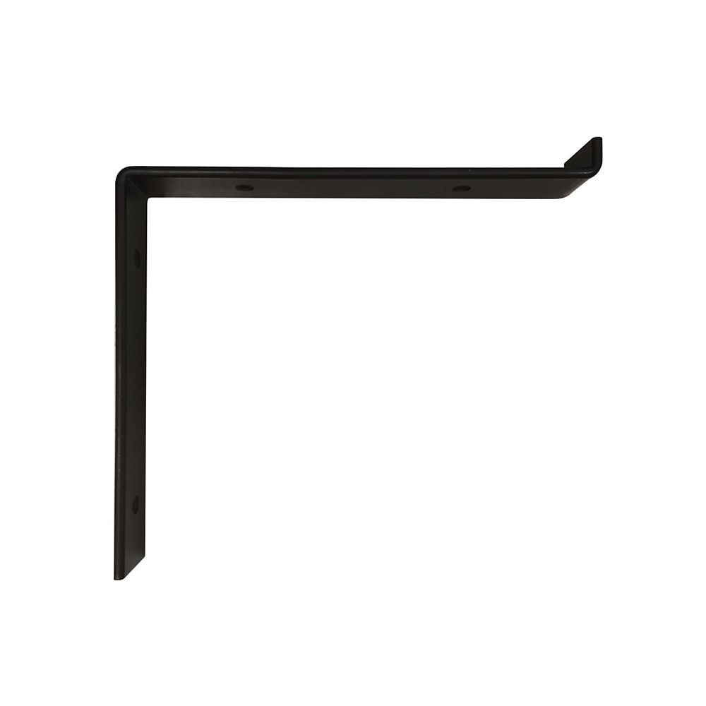 StyleWell LShape Steel Shelf Bracket Black Powder Coat 10In The