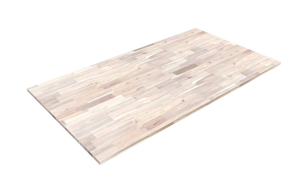 INTERBUILD 96 x 40 x 1.5 Acacia Hardwood Countertop ...