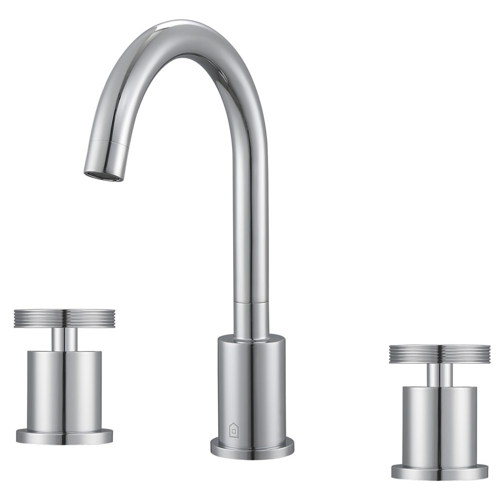 Ancona Nova 8-inch Widespread 2-Handle High Arc Spout Bathroom Faucet ...
