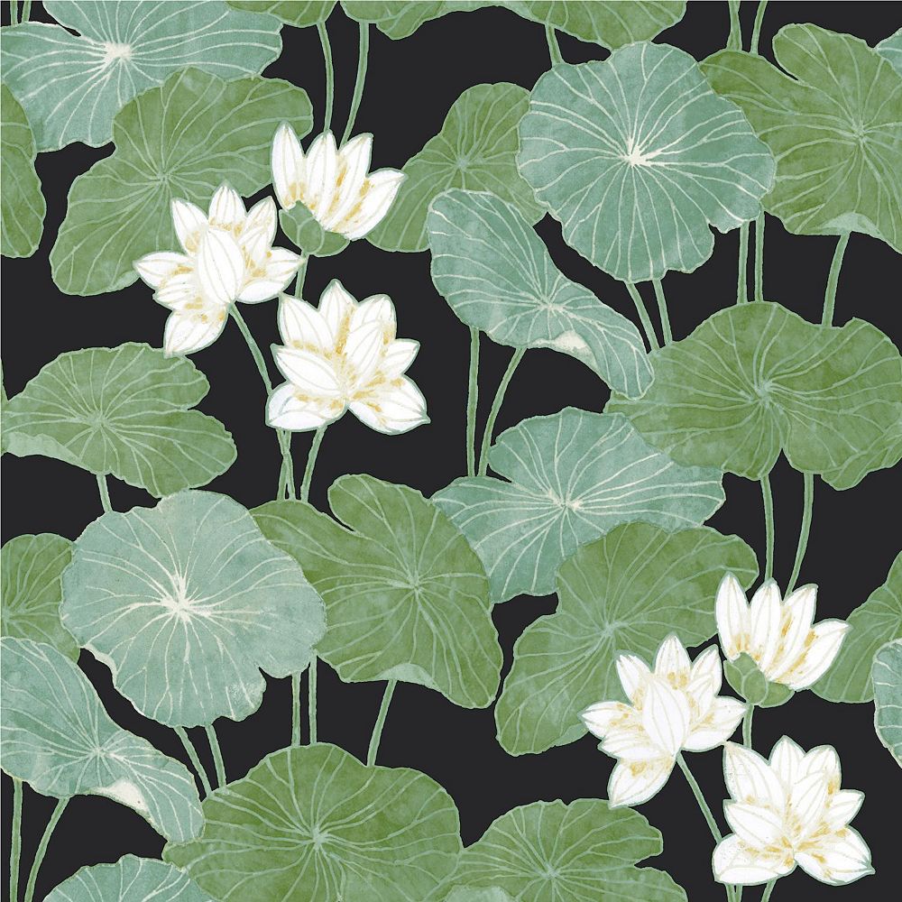 Roommates Lily Pad Peel Stick Wallpaper The Home Depot Canada