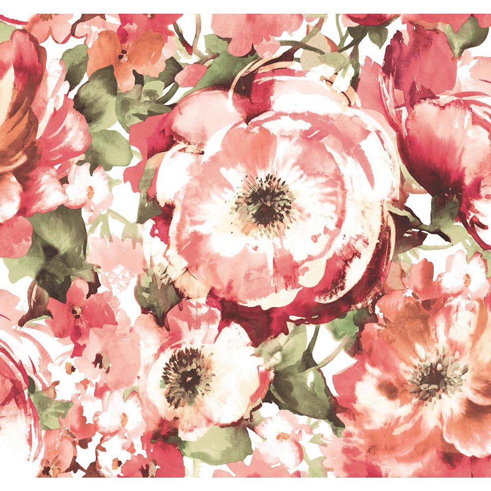 Floral Mural Wallpaper Home Depot