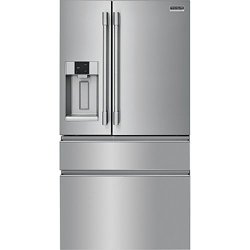 36-inch W 21.8 cu. ft. 4-Door French Door Refrigerator in Smudge-Proof® Stainless Steel - ENERGY STAR®