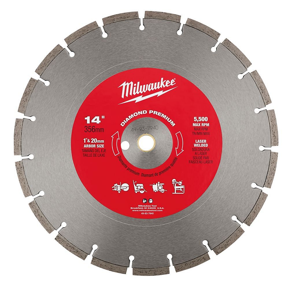 Milwaukee Tool 14inch Premium Laser Welded General Purpose CutOff Saw