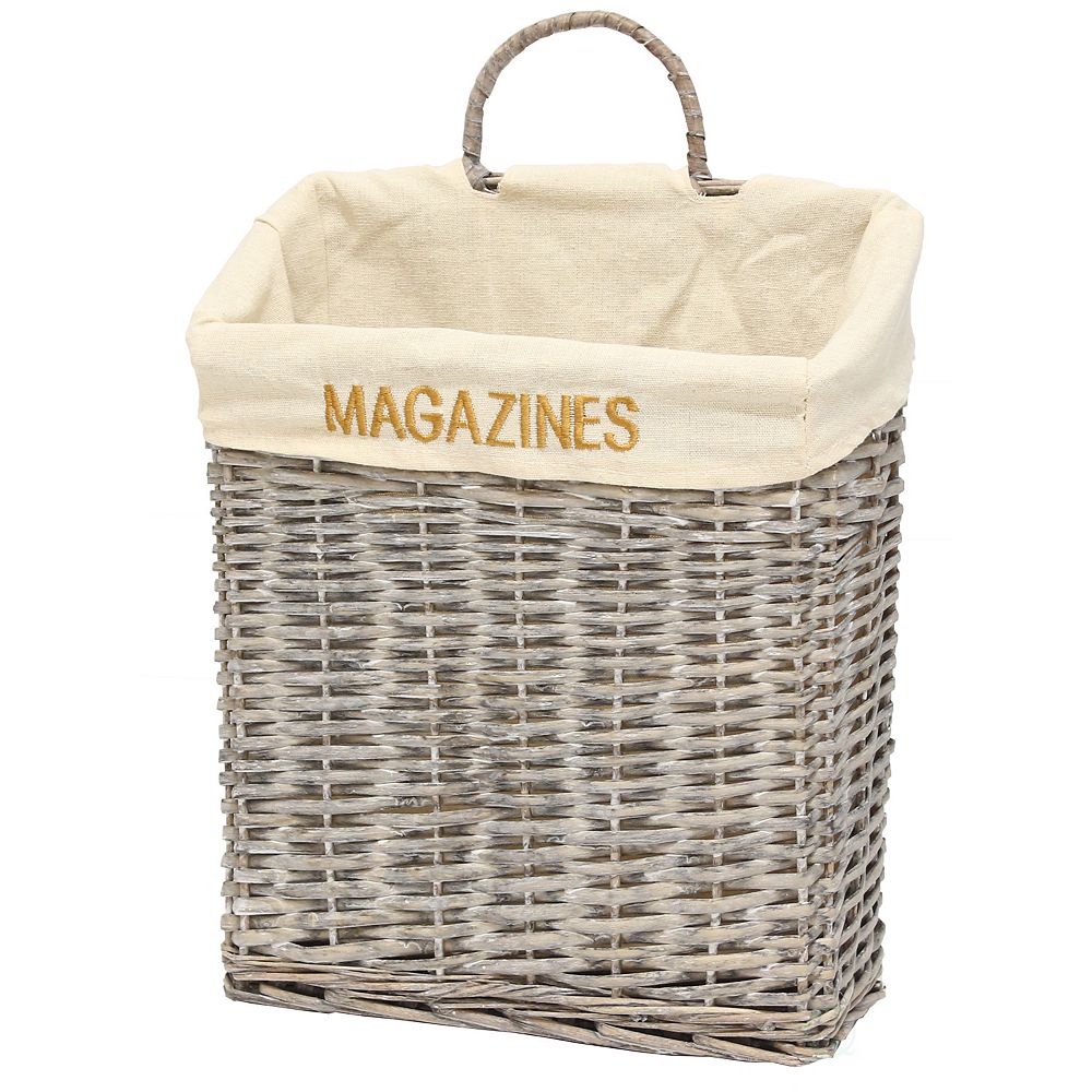 Vintiquewise Vintage Magazine Basket The Home Depot Canada