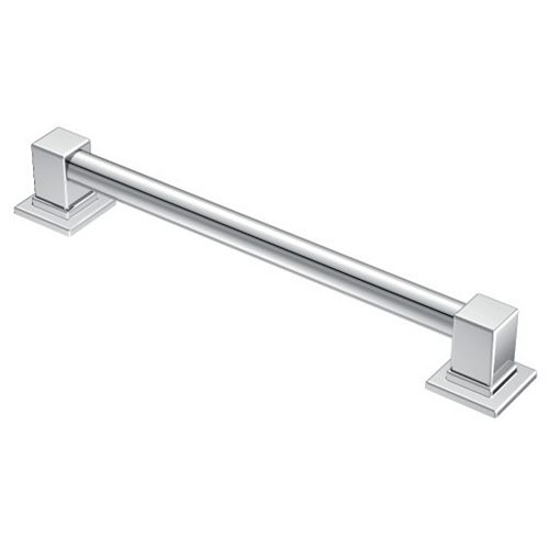 90 Degree 24-inch x 1.25-inch Grab Bar in Chrome (ADA Compliant)