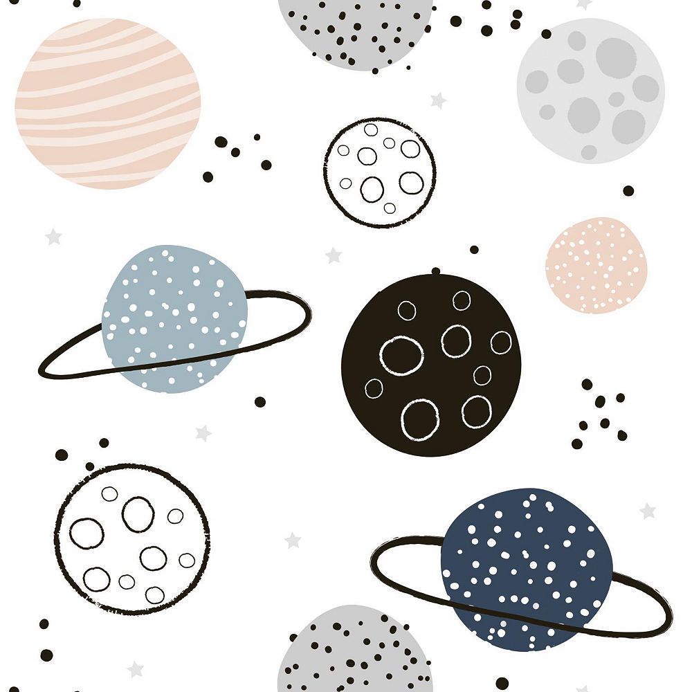 Roommates Planets Peel Stick Wallpaper The Home Depot Canada