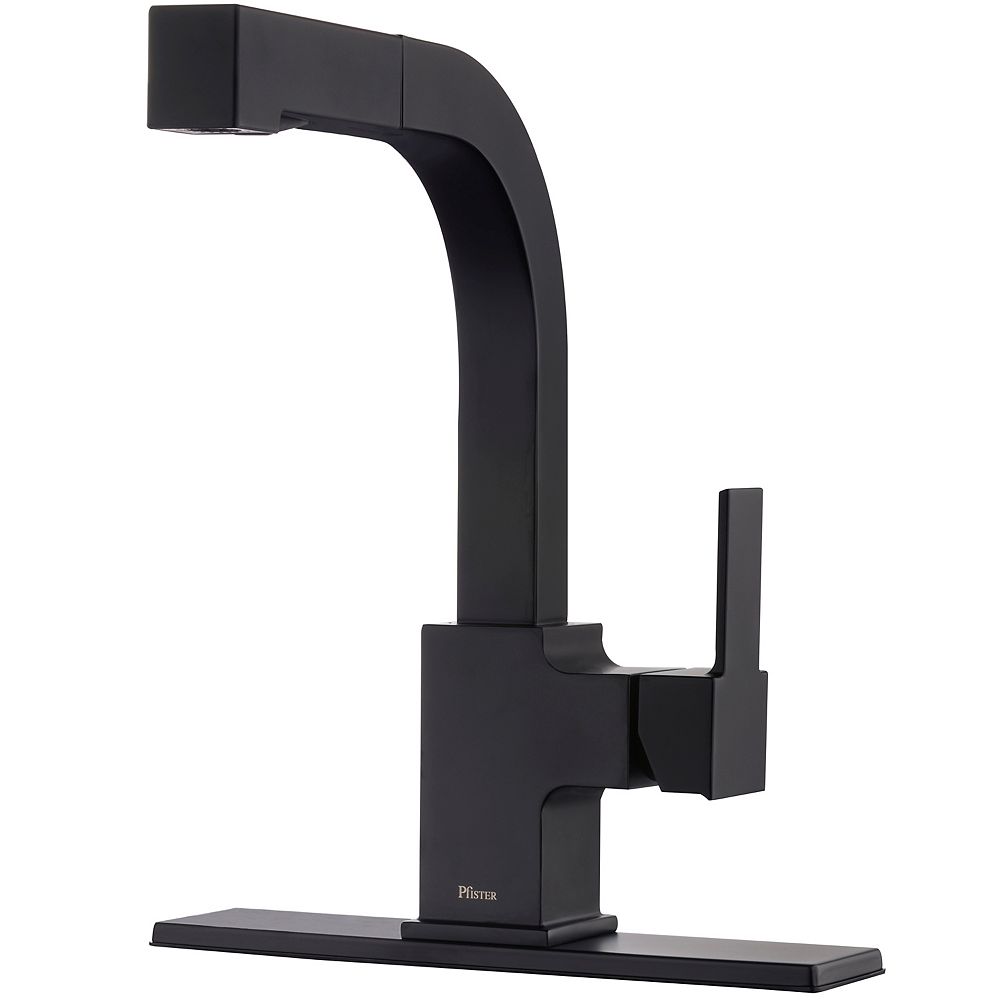 Pfister Arkitek 1Handle PullOut Kitchen Faucet in Matte Black The