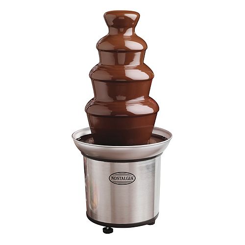 Nostalgia CFF986 4-Tier 2-Lb. Stainless Steel Chocolate Fondue Fountain