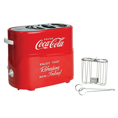 Nostalgia HDT600COKE Coca-Cola Pop-Up Hot Dog Toaster