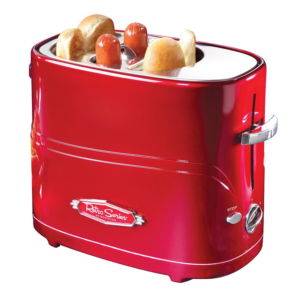 Nostalgia Nostalgia HDT600RETRORED PopUp Hot Dog Toaster The Home