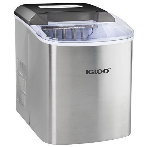 Igloo ICEB26SS 26-Lb. Automatic Ice Cube Maker, Stainless Steel