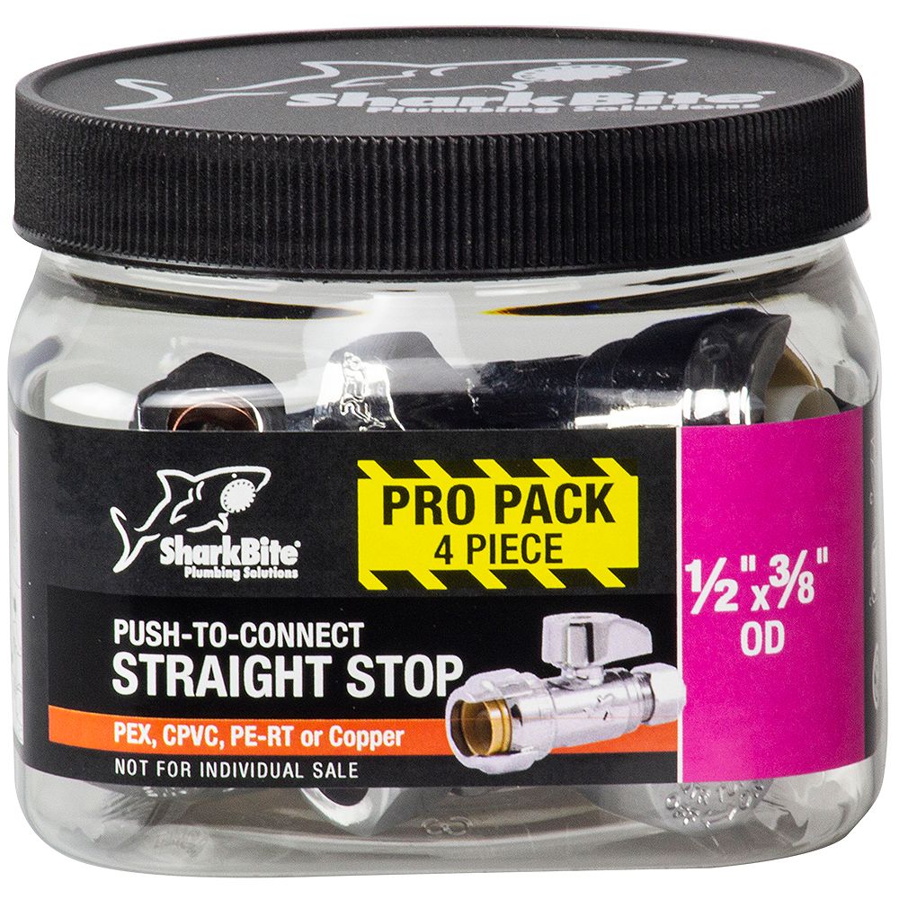 SharkBite ½ x 3/8 inch O.D. Compression ChromePlated Brass Quarter