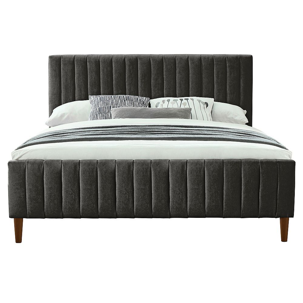 !nspire King Upholstered Platform Bed The Home Depot Canada