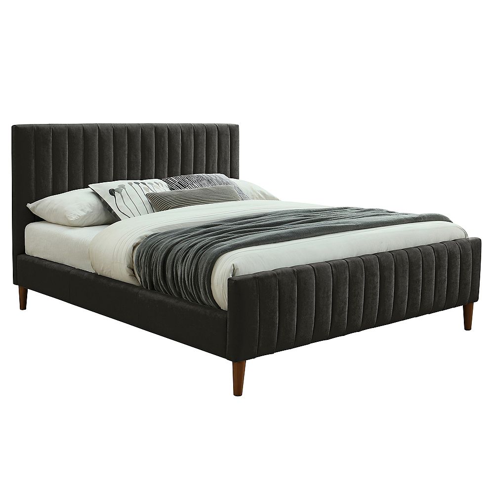 !nspire Queen Upholstered Platform Bed The Home Depot Canada
