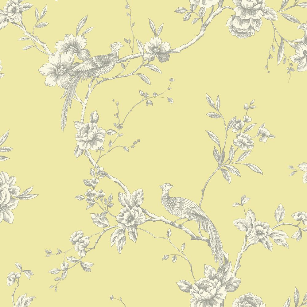 Arthouse Chinoise Yellow Wallpaper | The Home Depot Canada