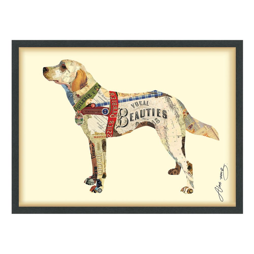 yellow lab wall art