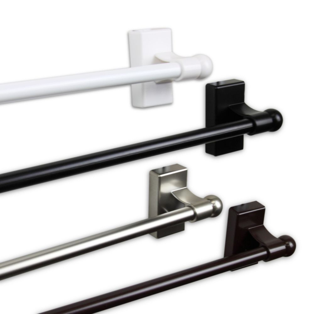 Rod Desyne 7/16" Adjustable 17" to 30" Curtain Rod in Satin