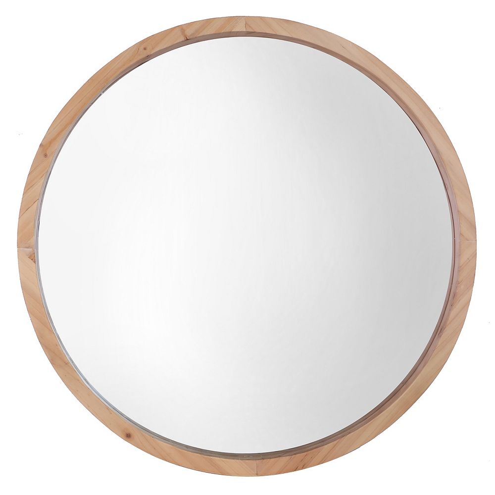 Art Maison Canada 22 Dia Natural Brown Round Mirror The Home Depot Art Maison Canada 22 Dia Natural, Rustic Round Mirror Canada