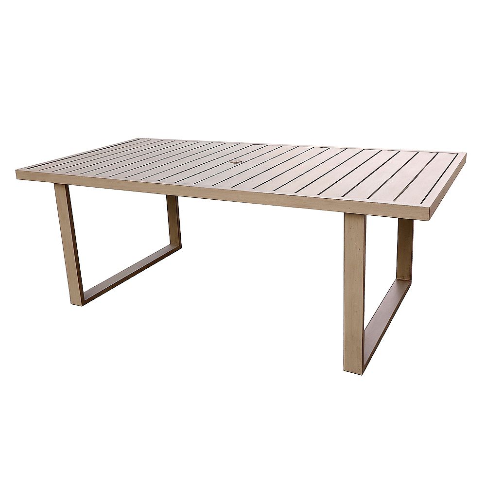 iPatio Outdoor Aluminum 40x83 Inch Rectangle Dining Table | The Home