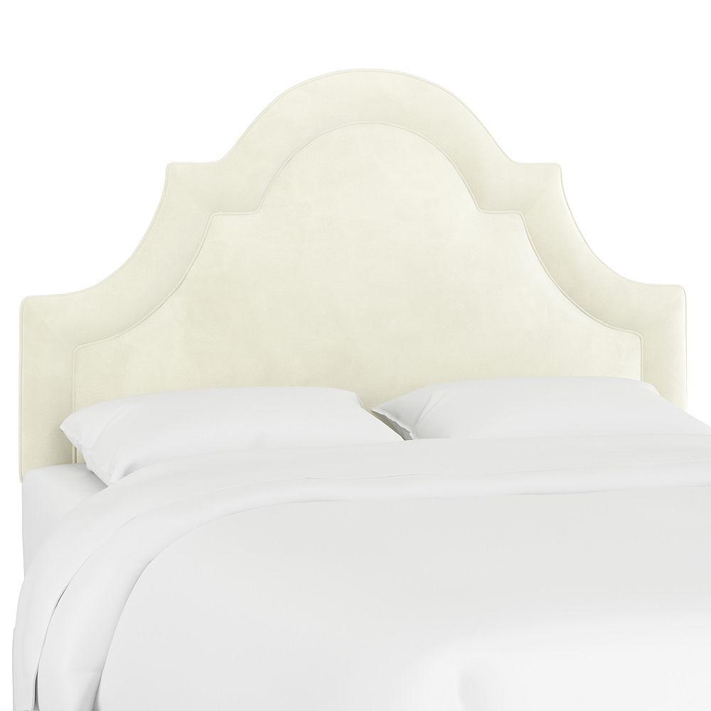 Skyline Furniture Belmont King Arched Border Headboard In Regal Antique White The Home Depot Canada