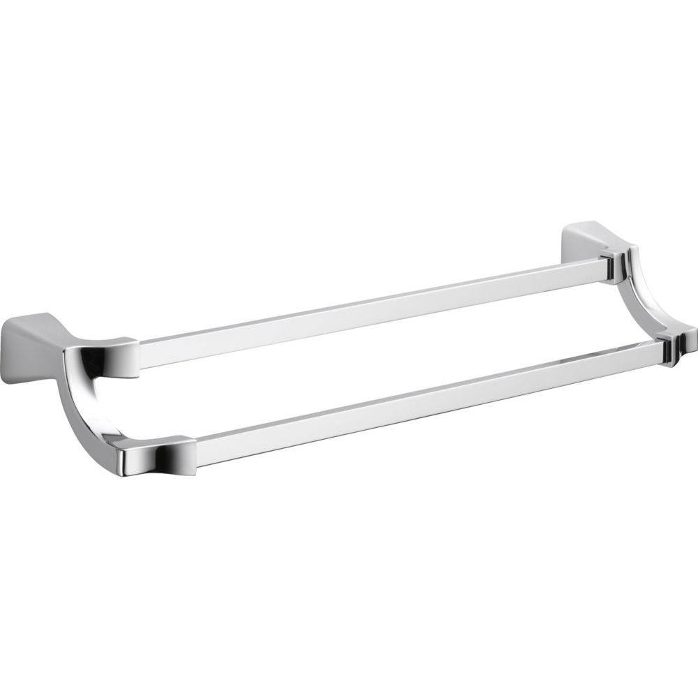 Delta Tesla 24 Inch Double Towel Bar In Chrome The Home Depot Canada   P 1001547404 