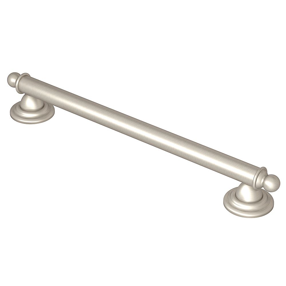 MOEN 18inch x 1.25inch Brantford Brushed Nickel Grab Bar (ADA