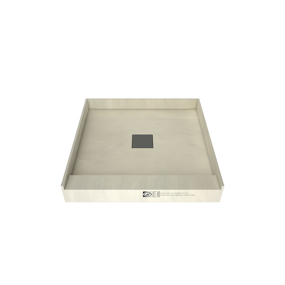 Tile Redi 42 in. x 42 in. Single Threshold Shower Base with Center