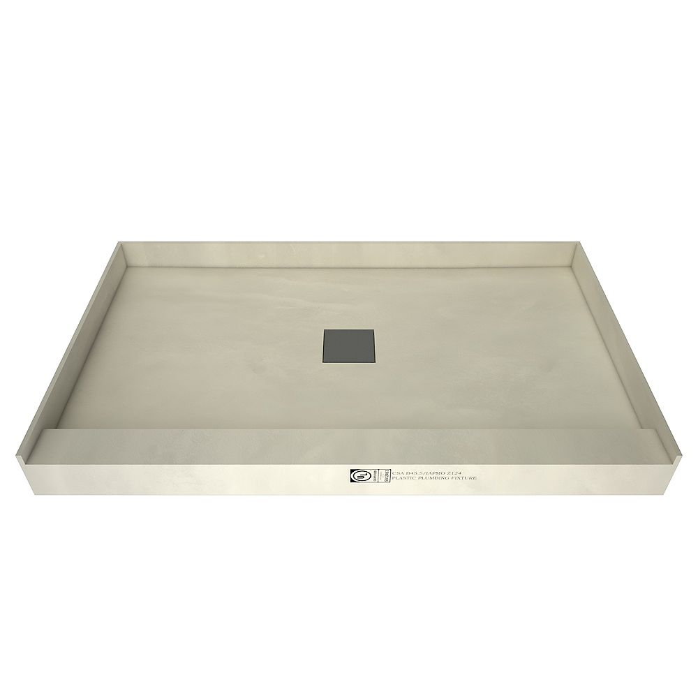 Tile Redi 42 in. x 48 in. Single Threshold Shower Base with Center